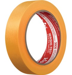 Ruban de recouvrement 3808 WASHI-TEC® Premium lisse jaune longueur 50 m rouleau KIP