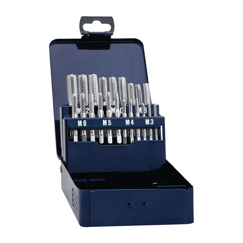 Jeu de tarauds à main DIN 352 M3-M12 HSS 21 pièces PROMAT Jeu de tarauds à main DIN 352 M3-M12 HSS 21 pièces PROMAT