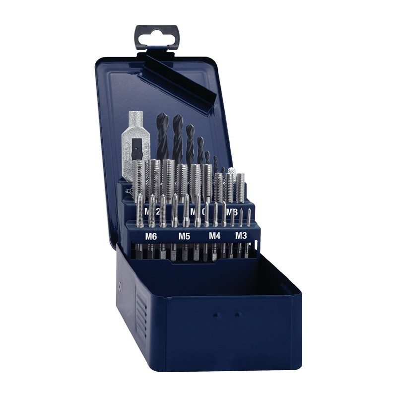Jeu de tarauds à main DIN 352 M3-M12 HSS 29 pièces PROMAT Jeu de tarauds à main DIN 352 M3-M12 HSS 29 pièces PROMAT