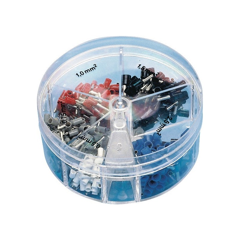 Boîte dembouts de câble 400 pièces 0,50-2,50 mm² boîte en plastique
