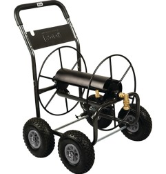 Dévidoir mobile pour tuyau 110M raccord fileté 26,44 mm 3/4 po. pulv. acier POLET