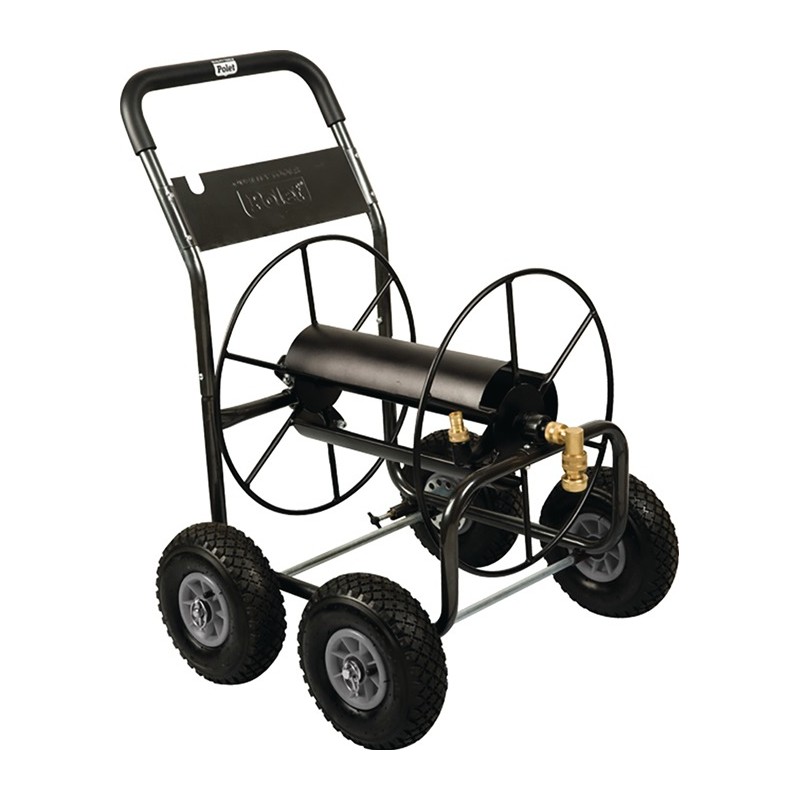 Dévidoir mobile pour tuyau 110M raccord fileté 26,44 mm 3/4 po. pulv. acier POLET Dévidoir mobile pour tuyau 110M raccord fileté 26,44 mm 3/4 po. pulv. acier POLET