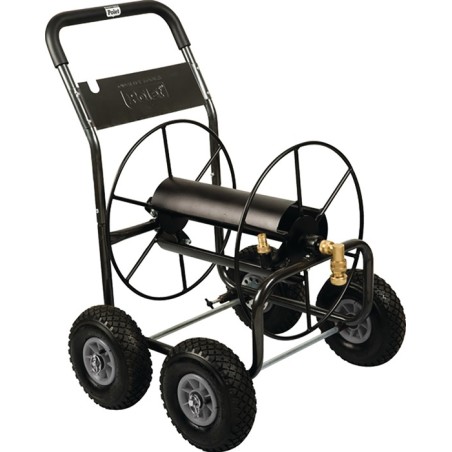 Dévidoir mobile pour tuyau 110M raccord fileté 26,44 mm 3/4 po. pulv. acier POLET
