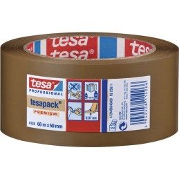 Ruban adhésif d'emballage en PVC tesapack® 4124 longueur 66 m largeur 50 mm rouleau TESA