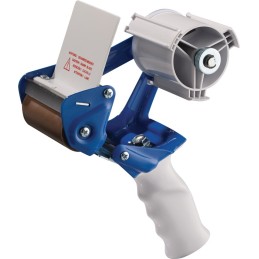 Dérouleur manuel Profi K75B métal bleu/blanc pour largeur de bande jusquà 75 mm