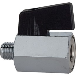 Mini-robinet à boisseau sphérique filetage intérieur/extérieur RIEGLER