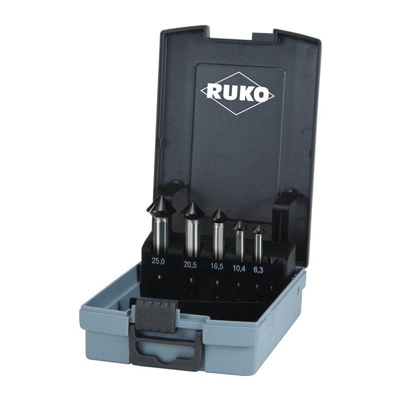 Jeu d'embouts à chanfreiner DIN 335 C ULTIMATECUT HSS-Co5 RUnaTEC RUKO Jeu d'embouts à chanfreiner DIN 335 C ULTIMATECUT HSS-Co5 RUnaTEC RUKO