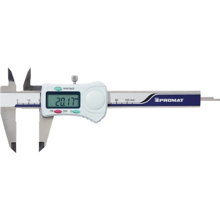 Pied à coulisse DIN 862 numérique avec vis de blocage rectangulaire PROMAT
