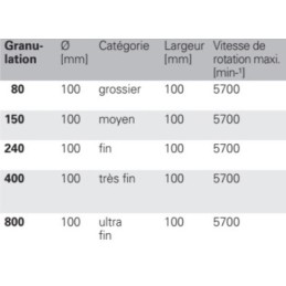 Rouleau de satinage non-tissé D.100xB100 mm 19 mm PROMAT