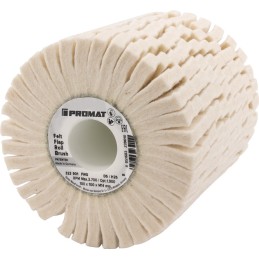 Rouleau de satinage blanc D.100xB100 mm 19 mm PROMAT