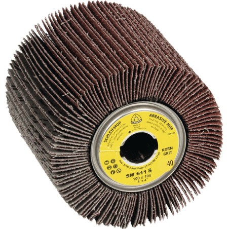 Rouleau de satinage D.100xB100 mm 19 mm KLINGSPOR