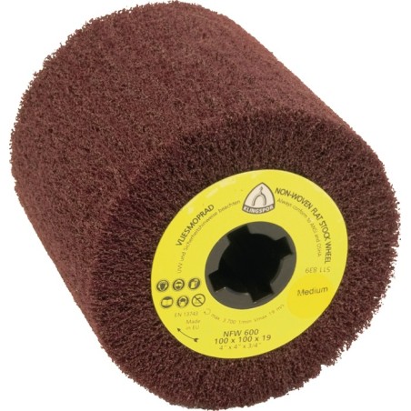 Rouleau de satinage NFW 600 S D.100xB100 mm 19 mm KLINGSPOR