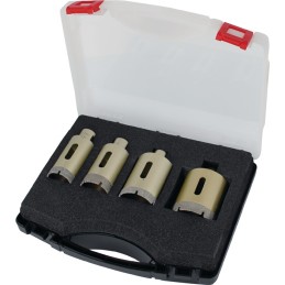 Couronne diamantée longueur 70 mm 4 pièces approprié p. carrel./granite/marbre M14 PROMAT