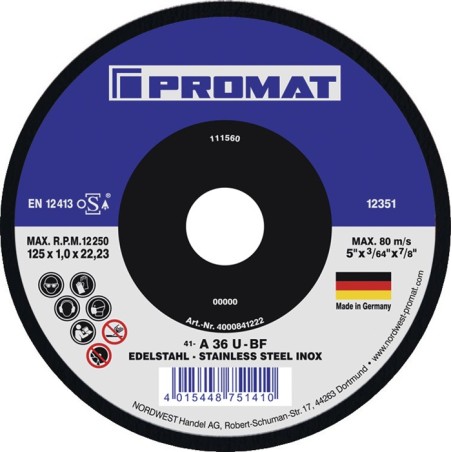 Disque à tronçonner grain céramique PROMAT