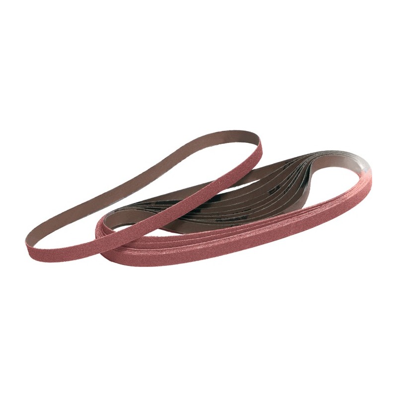 Bande abrasive L. 520 mm l. 12 mm pour bois/métal corindon PROMAT Bande abrasive L. 520 mm l. 12 mm pour bois/métal corindon PROMAT