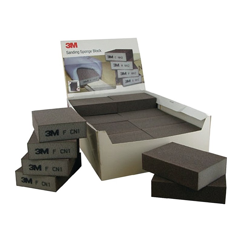Éponge abrasive HI-FL L100xl68 mm dur/revêtu des quatre côtés 3M Éponge abrasive HI-FL L100xl68 mm dur/revêtu des quatre côtés 3M