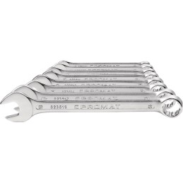 Jeu de clés mixtes 9 pcs. ouverture de clé 10-32 mm Forme A extra longue acier CV PROMAT