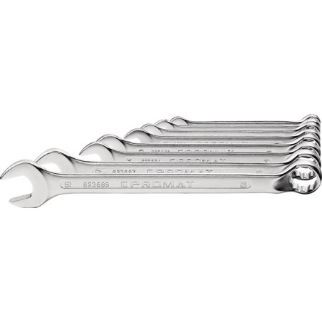 Jeu de clés mixtes 12 pcs. ouverture de clé 10-32 mm forme B CV-acier PROMAT