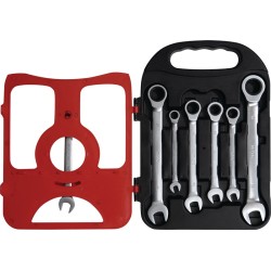 Jeu de clés mixtes à cliquet 7 pcs. ouverture de clés 8-19 mm droit NOW
