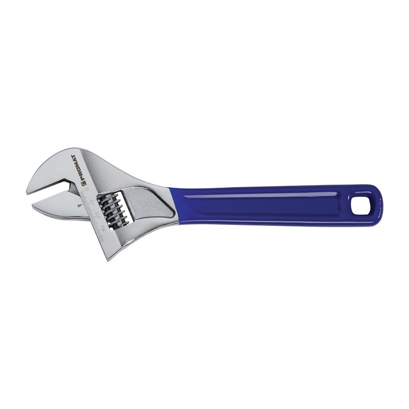 Clé à molette maxi. 40 mm longueur 250 mm avec réglage rapide et échelle PROMAT Clé à molette maxi. 40 mm longueur 250 mm avec réglage rapide et échelle PROMAT