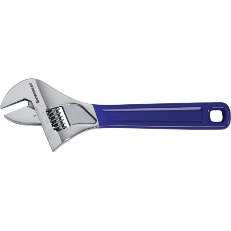 Clé à molette maxi. 40 mm longueur 250 mm avec réglage rapide et échelle PROMAT