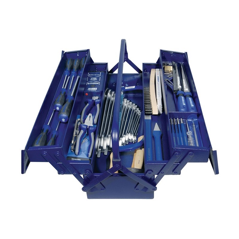 Assortiment d outils 60 pièces dans mallette en plastique incluant détecteur de tension Assortiment d outils 60 pièces dans mallette en plastique incluant détecteur de tension