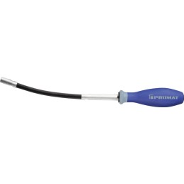 Tournevis porte embouts 1/4 Zoll avec aimant et anneau élastique Longueur des lames 210 mm Manche flex. à 3 composants de la lam