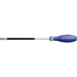 Tournevis porte embouts 1/4 Zoll avec aimant et anneau élastique Longueur des lames 210 mm Manche flex. à 3 composants de la lam
