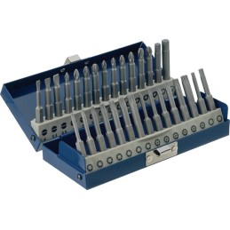 Assortiment d'embouts 30 pièces fente/PH/PZD/TX/TX-BO/6 pans PROMAT