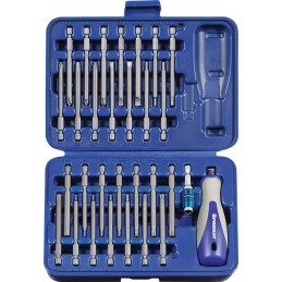 Assortiment d'embouts 30 pièces fente/PH/PZD/TX-BO/6 pans PROMAT