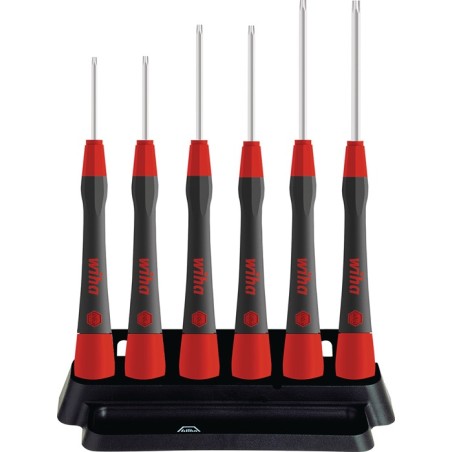 Jeu tournevis de mécanique de précision 267 PRK 601 6 pièces TORX® avec fonction de maintien WIHA