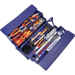 Assortiment d outils 66 pièces dans mallette en plastique pour électricien