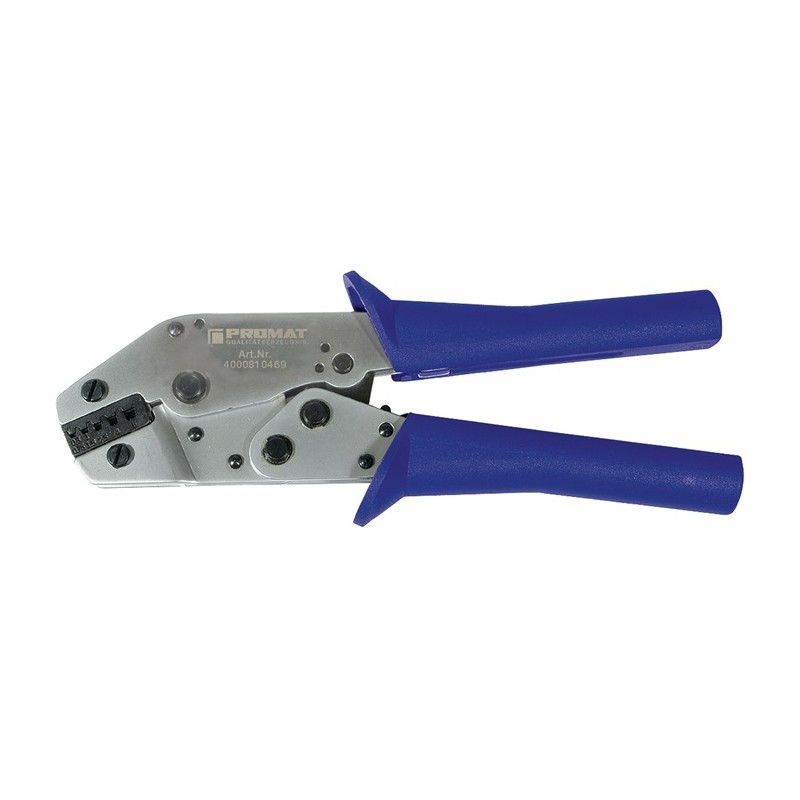 Pince à sertir pour embouts de câble longueur totale 205 mm 0,5-6 (AWG 20-10) mm² gaines en plastique PROMAT Pince à sertir pour embouts de câble longueur totale 205 mm 0,5-6 (AWG 20-10) mm² gaines en plastique PROMAT