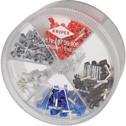 Boîte d'embouts de câble 400 pièces 0,5-2,5 mm² boîte en plastique KNIPEX