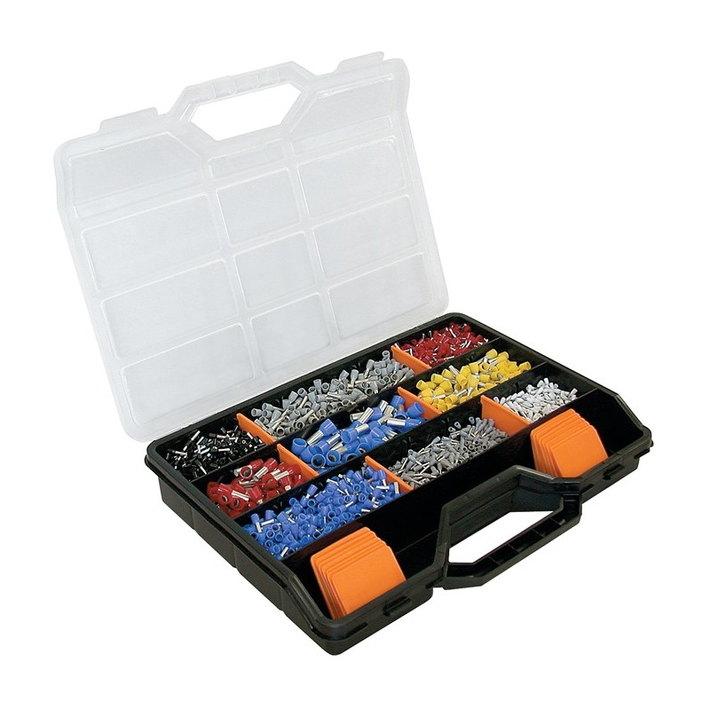 Assortiment d'embouts de câble 2200 pièces 0,50-16,00 mm² mallette de rangement WEIDMÜLLER Assortiment d'embouts de câble 2200 pièces 0,50-16,00 mm² mallette de rangement WEIDMÜLLER