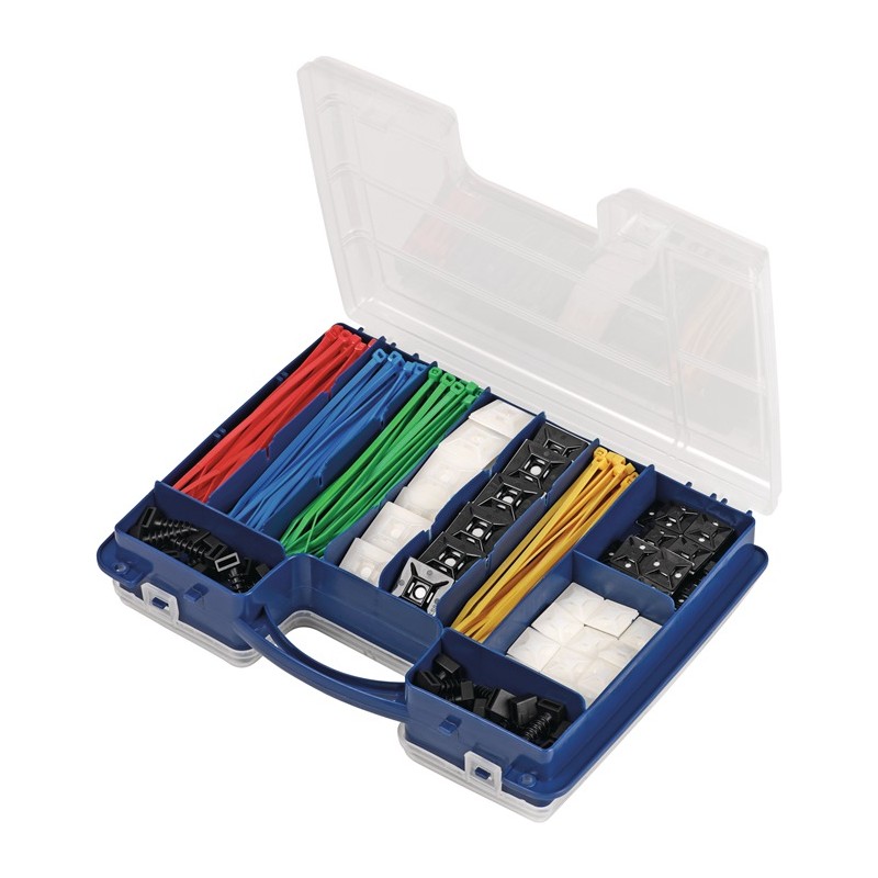 Set de colliers de câblage 304 pièces polyamide Set de colliers de câblage 304 pièces polyamide