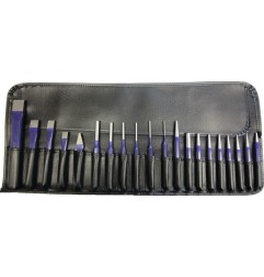 Jeu d'outils contenu 20 pièces acier chrome-vanadium autotrempant en pochettes pliable PROMAT