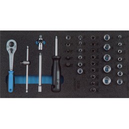 Module à outils 1500 CT1-20 37 pièces module 1/3 clé à douille 1/4 pouce GEDORE