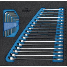 Module à outils 1500 CT2-7 25 pièces module 2/3 clés polygonales/mâles GEDORE