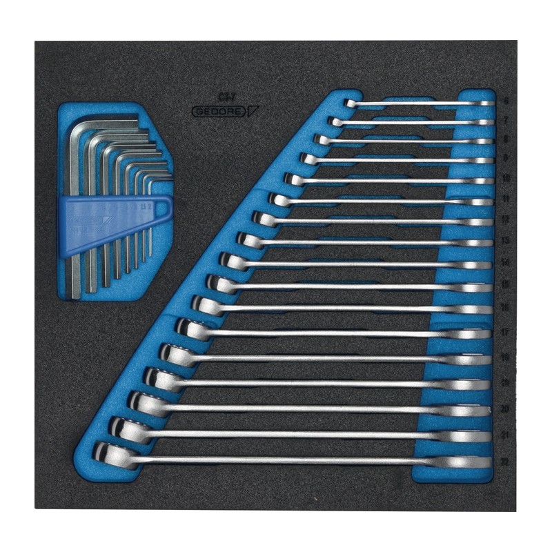 Module à outils 1500 CT2-7 25 pièces module 2/3 clés polygonales/mâles GEDORE Module à outils 1500 CT2-7 25 pièces module 2/3 clés polygonales/mâles GEDORE