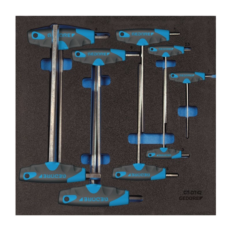 Module à outils 1500 CT2-DT 2142 9 pièces module 2/3 clé mâle coudée GEDORE Module à outils 1500 CT2-DT 2142 9 pièces module 2/3 clé mâle coudée GEDORE