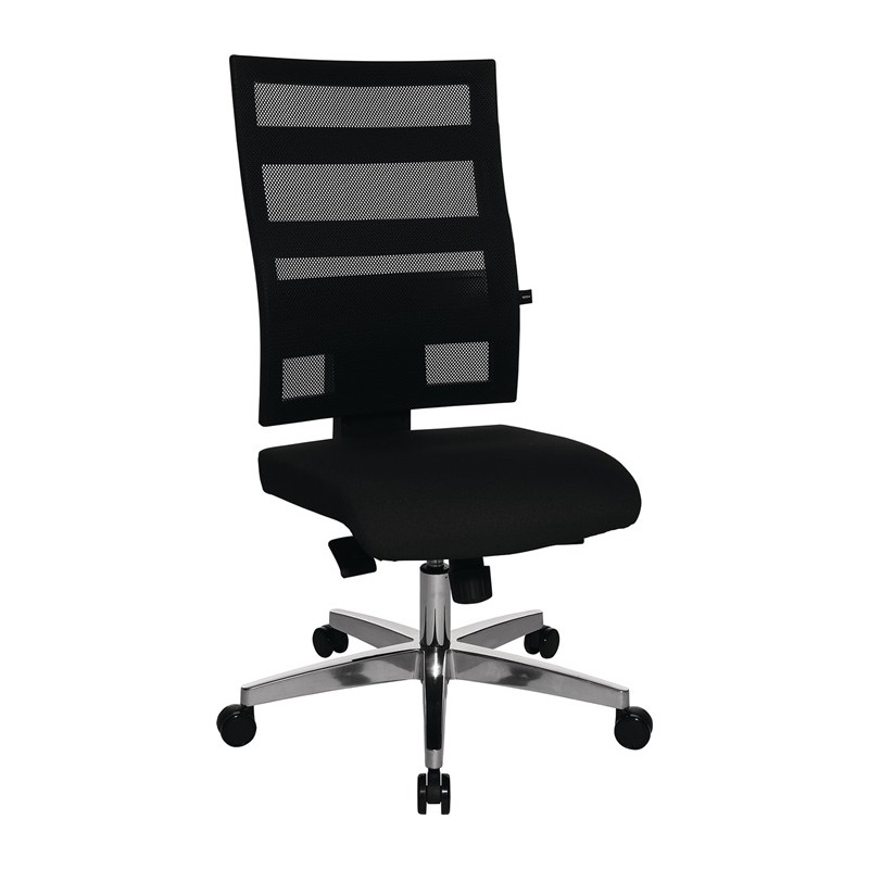 Chaise de bureau pivotante avec mécanisme synchrone ponctuel 450-550 mm sans accoudoirs capacité charge 110 kg TOPSTAR Chaise de bureau pivotante avec mécanisme synchrone ponctuel 450-550 mm sans accoudoirs capacité charge 110 kg TOPSTAR