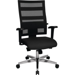 Chaise de bureau pivotante avec mécanisme synchrone ponctuel 450-550 mm sans accoudoirs capacité charge 110 kg TOPSTAR