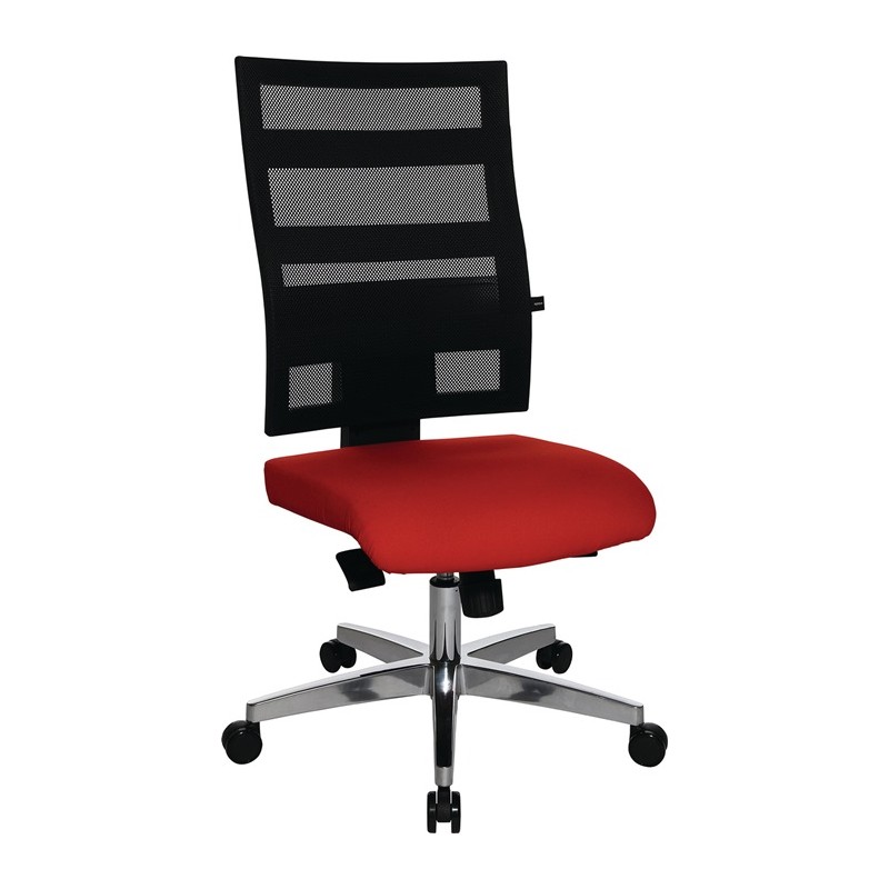 Chaise de bureau pivotante avec mécanisme synchrone ponctuel 450-550 mm sans accoudoirs capacité charge 110 kg TOPSTAR Chaise de bureau pivotante avec mécanisme synchrone ponctuel 450-550 mm sans accoudoirs capacité charge 110 kg TOPSTAR