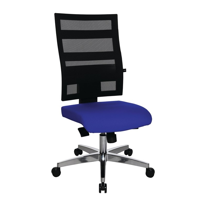 Chaise de bureau pivotante avec mécanisme synchrone ponctuel 450-550 mm sans accoudoirs capacité charge 110 kg TOPSTAR Chaise de bureau pivotante avec mécanisme synchrone ponctuel 450-550 mm sans accoudoirs capacité charge 110 kg TOPSTAR