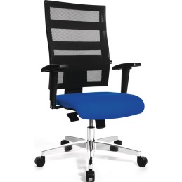 Chaise de bureau pivotante avec mécanisme synchrone ponctuel 450-550 mm sans accoudoirs capacité charge 110 kg TOPSTAR