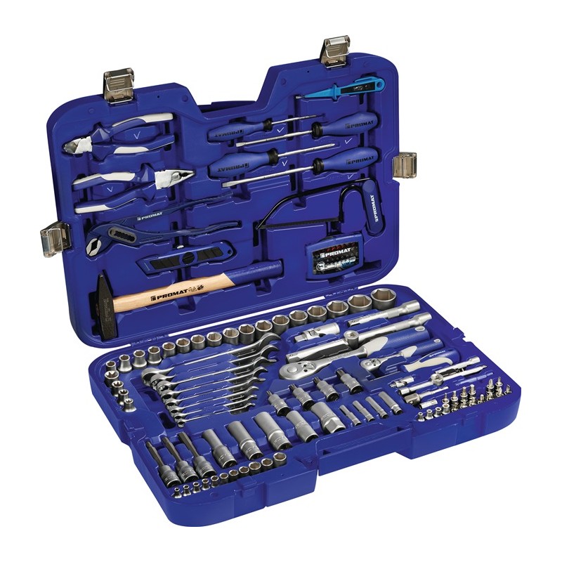 Valise de douilles/d'outillage à main PROMAT Valise de douilles/d'outillage à main PROMAT