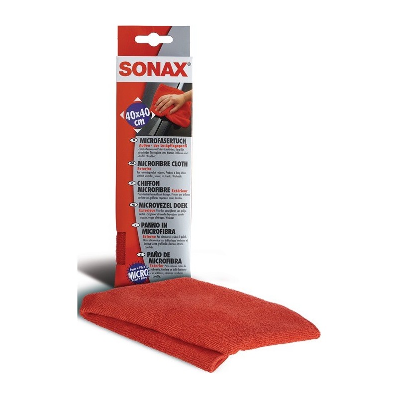 Chiffon en microfibres rouge SONAX Chiffon en microfibres rouge SONAX