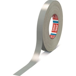 Adhésif toilé tesaband® Premium 4651 gris L. 50 m l. 19 mm fibranne Rouleau