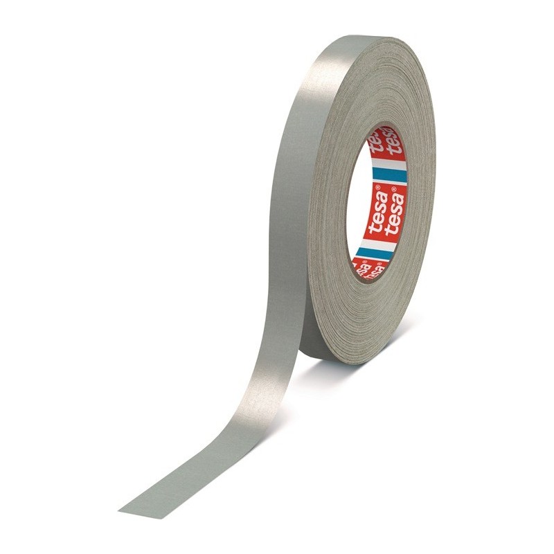 Adhésif toilé tesaband® Premium 4651 gris L. 50 m l. 19 mm fibranne Rouleau Adhésif toilé tesaband® Premium 4651 gris L. 50 m l. 19 mm fibranne Rouleau